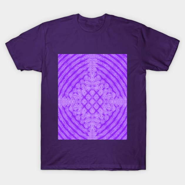 Purple Kaleidoscope Fractal T-Shirt by Art by Deborah Camp